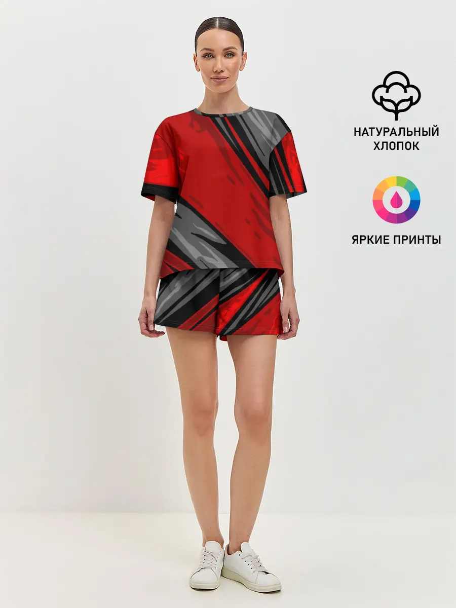 Женская пижама с шортами / Сиомбиотический стиль