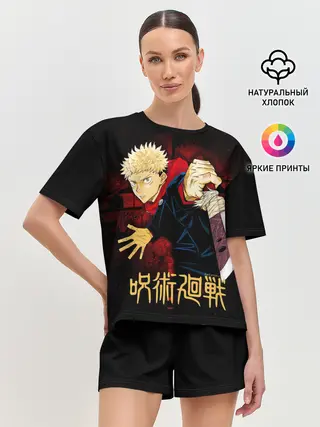 Женская пижама с шортами / Юдзи Итадори - Магическая битва