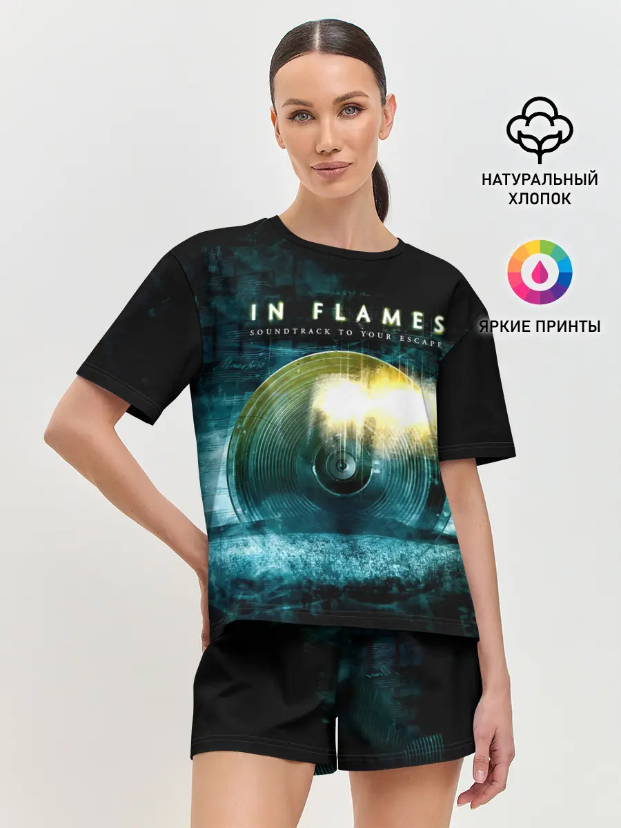 Женская пижама с шортами / Soundtrack to Your Escape - In Flames