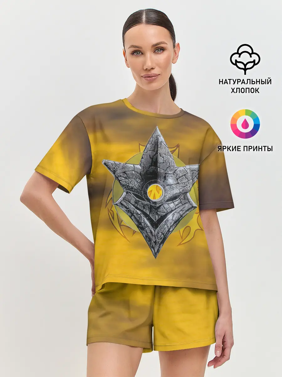 Женская пижама с шортами / Black-Ash Inheritance - In Flames