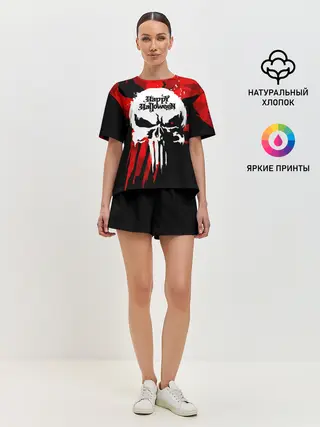 Женская пижама с шортами / Геометрия страха