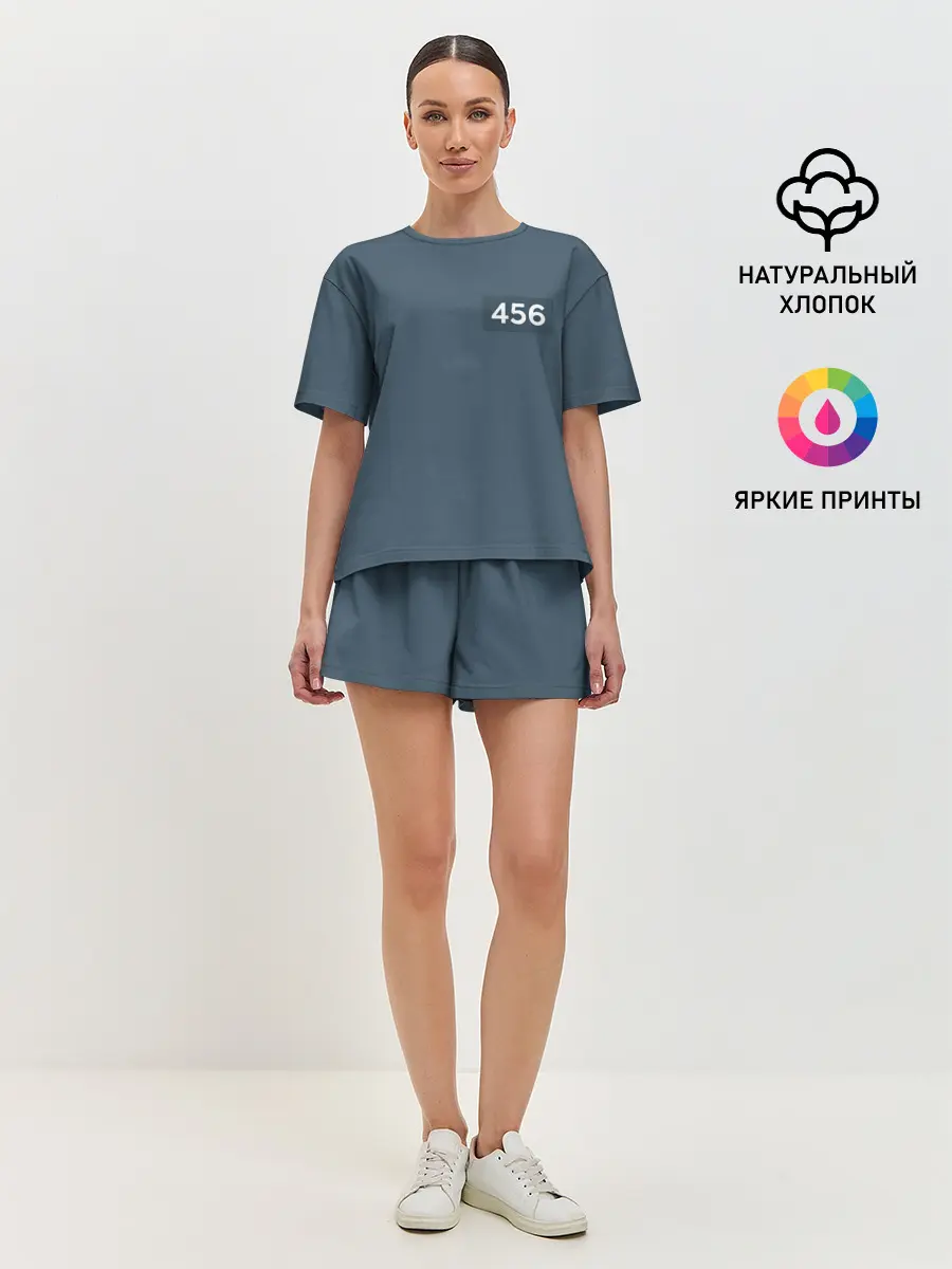 Женская пижама с шортами / Игра в кальмара. Игрок 456 Сон Ги-хун