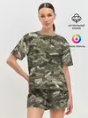 Женская пижама с шортами / Именной камуфляж Колян