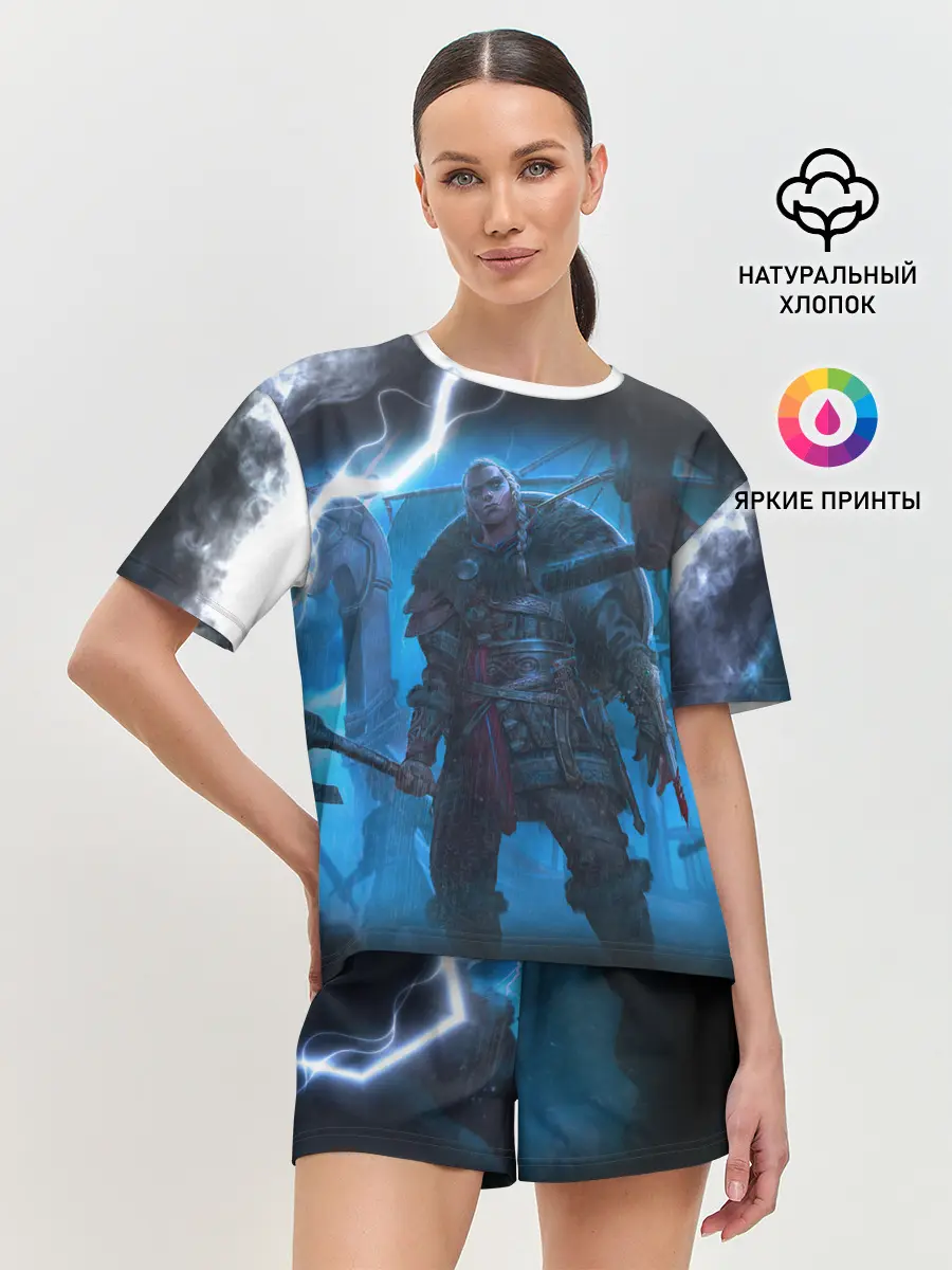 Женская пижама с шортами / ASSASSINS CREED VALHALLA | ВАЛХАЛЛА