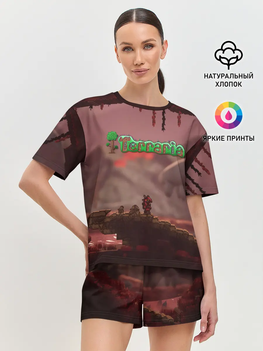 Женская пижама с шортами / Terraria | Тэррария