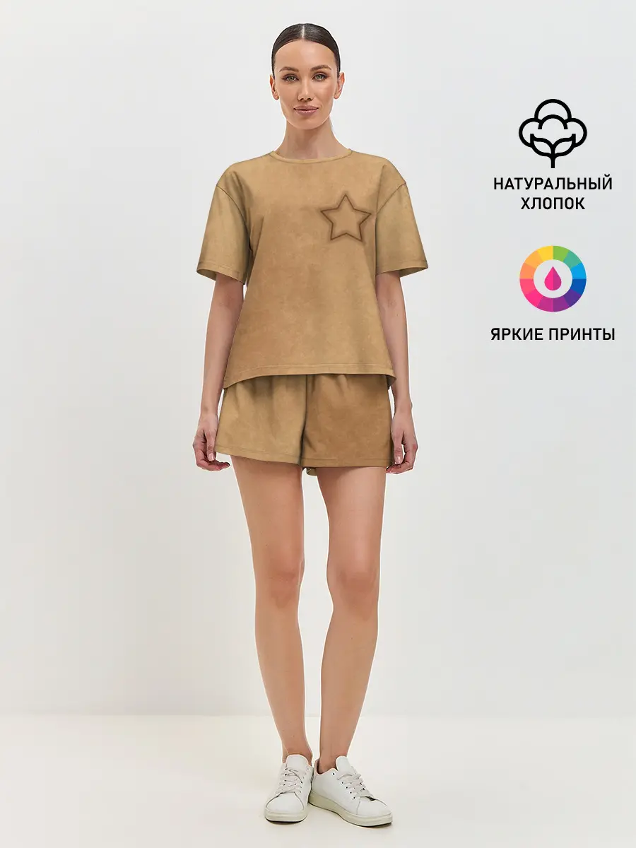 Женская пижама с шортами / Звезда / Игра в кальмара