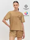 Женская пижама с шортами / Зонтик/ Игра в кальмара