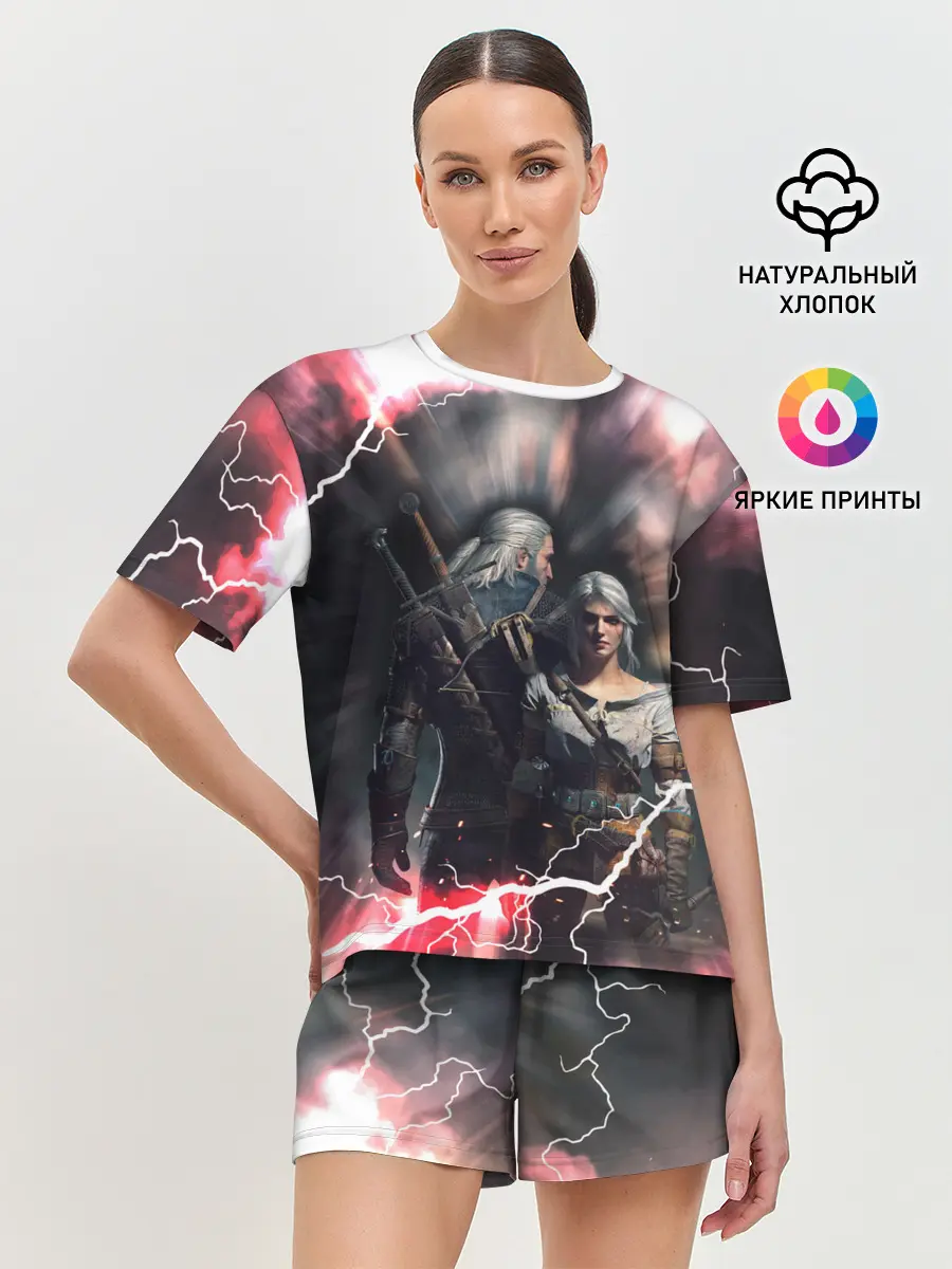 Женская пижама с шортами / Цирилла | Геральт