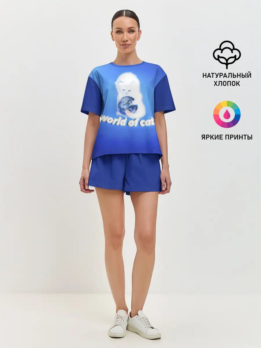 Женская пижама с шортами / World of Cats