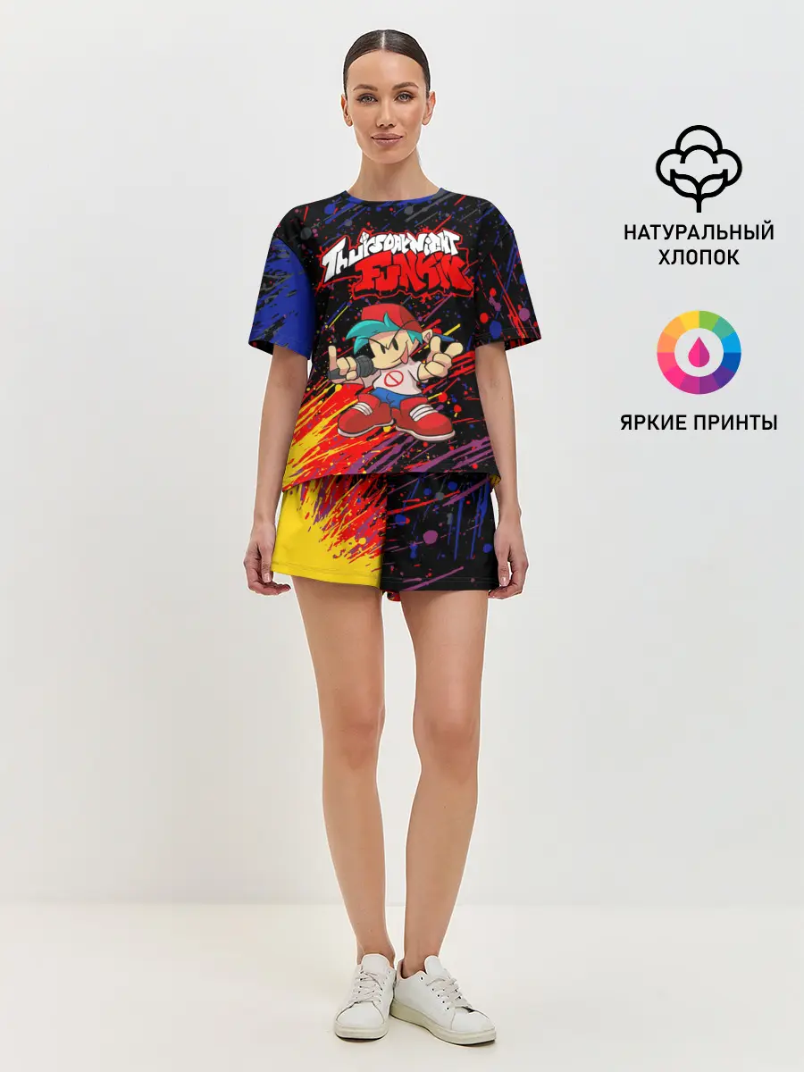 Женская пижама с шортами / Friday Night Funkin