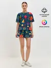 Женская пижама с шортами / Новогодний Паттерн!