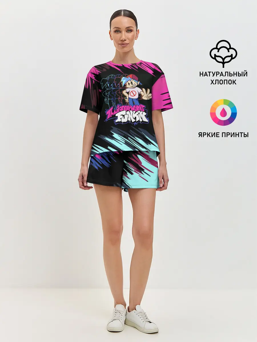 Женская пижама с шортами / Friday Night Funkin