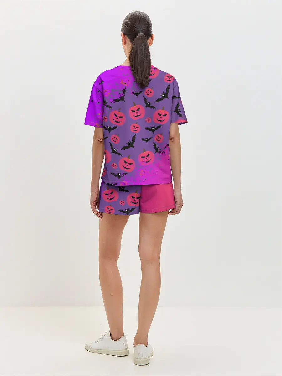 Женская пижама с шортами / HALLOWEEN NEON