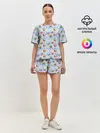 Женская пижама с шортами / Праздничные Игрушки