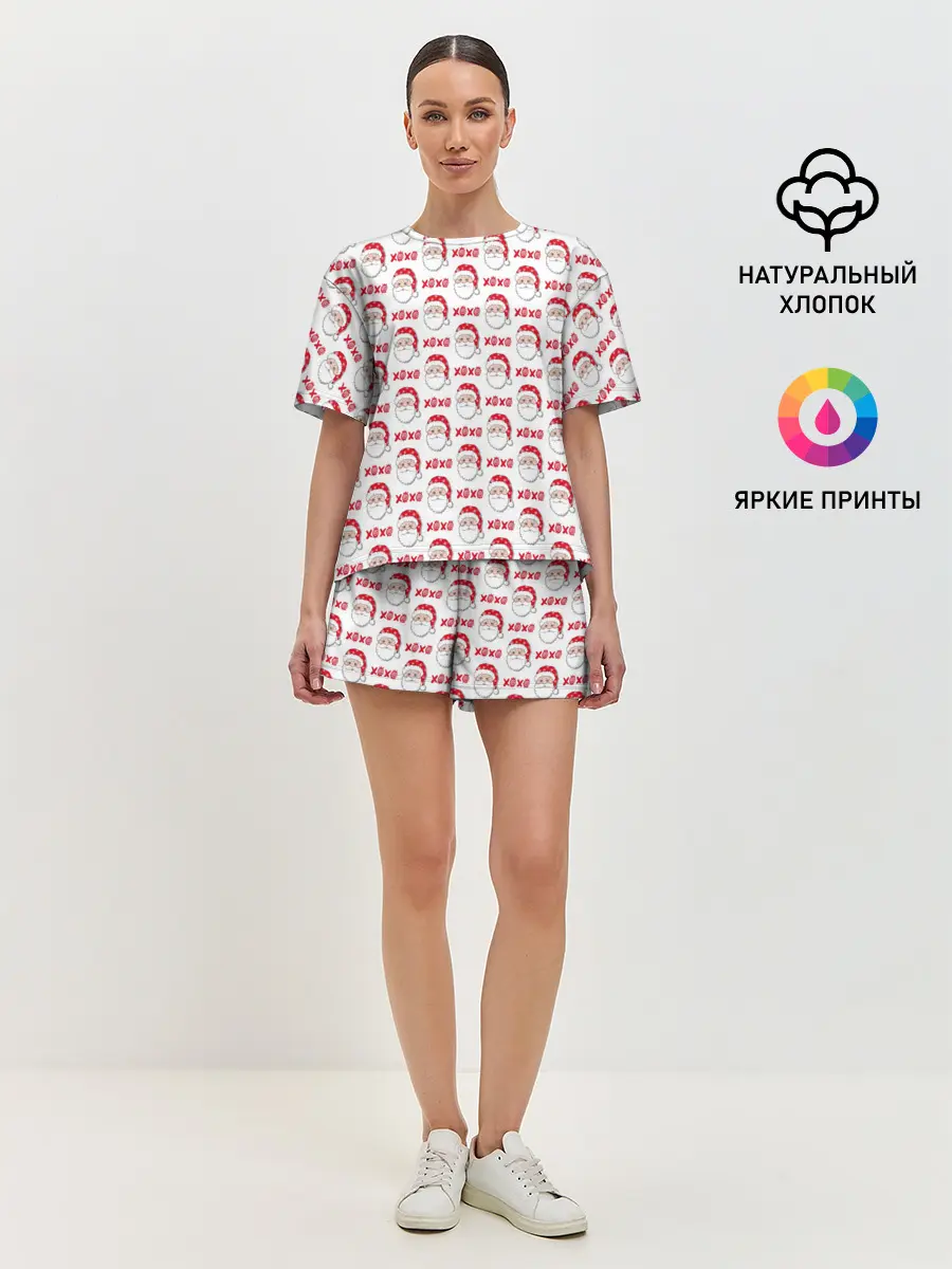 Женская пижама с шортами / Хо-Хо