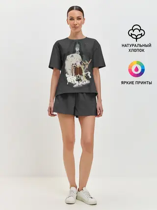 Женская пижама с шортами / для тебя бессмертный Фуши