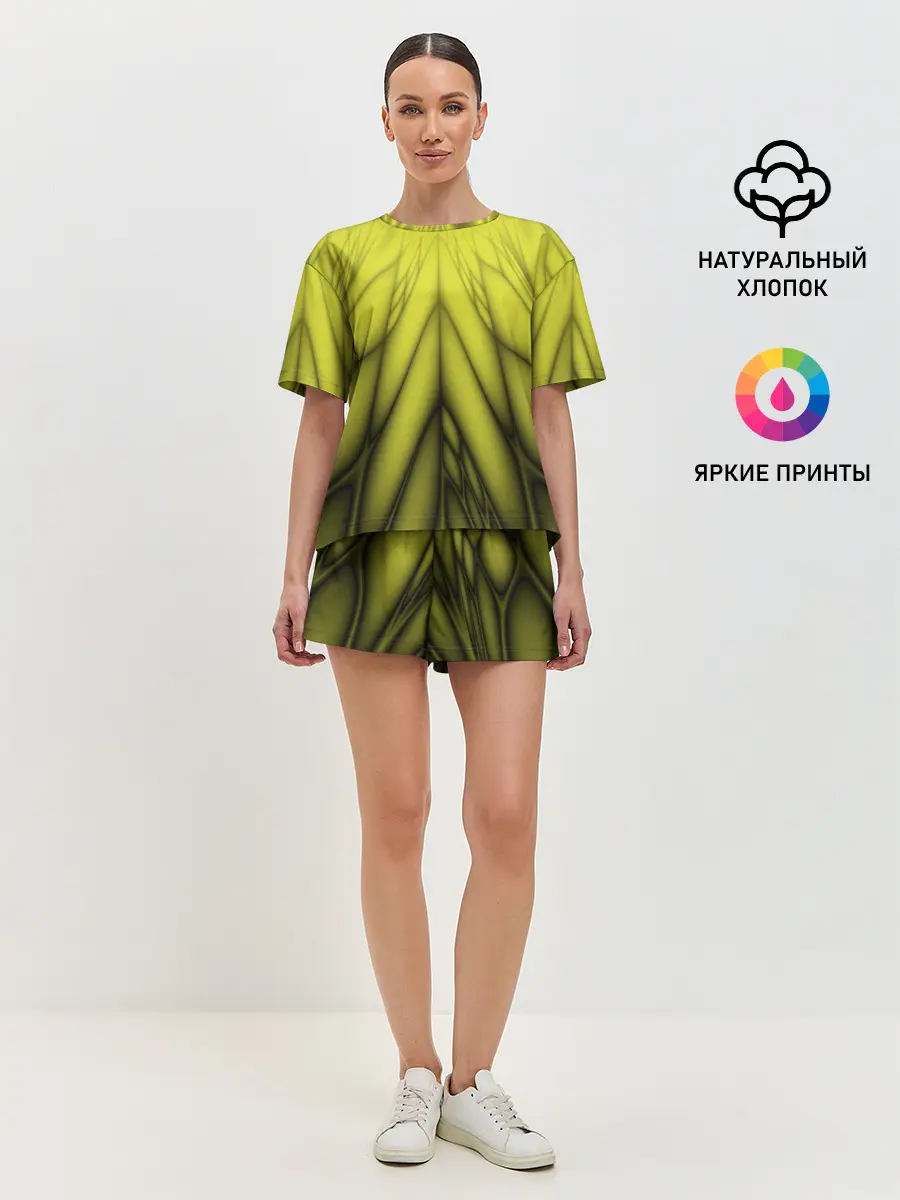 Женская пижама с шортами / Абстракция 535