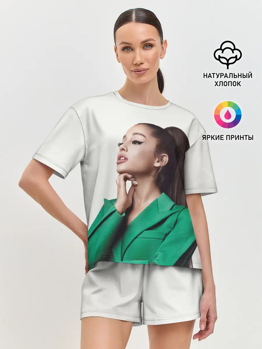 Женская пижама с шортами / Ариана в зелёном