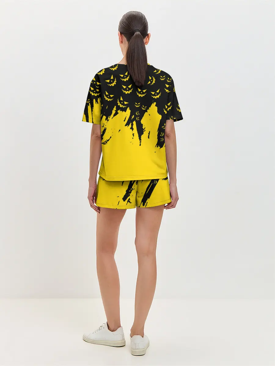 Женская пижама с шортами / HALLOWEEN SMILE | SMILE PUMPKIN
