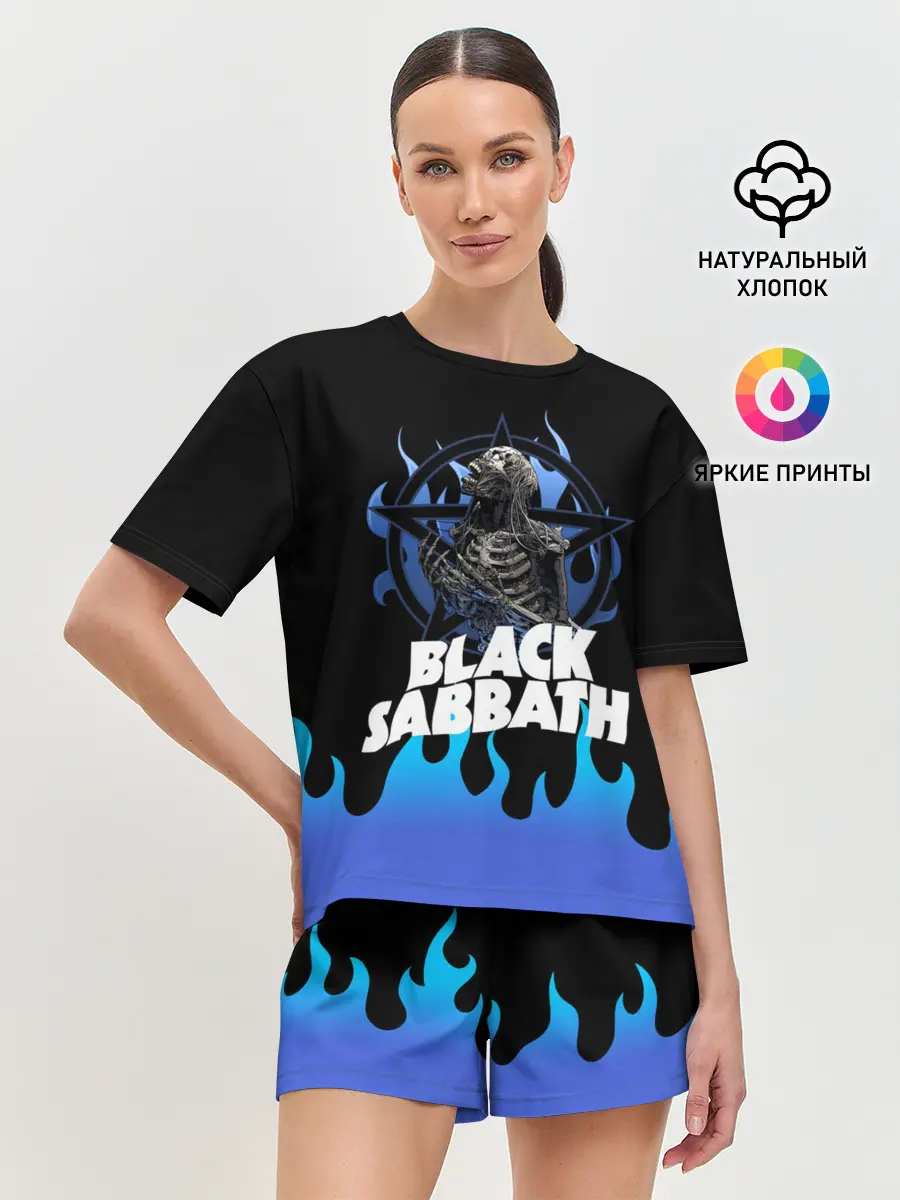 Женская пижама с шортами / Black Sabbath | Heavy Metal