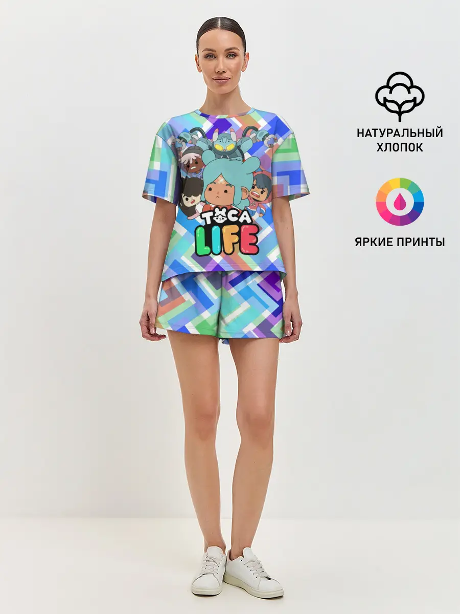 Женская пижама с шортами / Toca Boca | Тока Бока