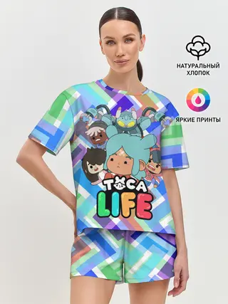 Женская пижама с шортами / Toca Boca | Тока Бока