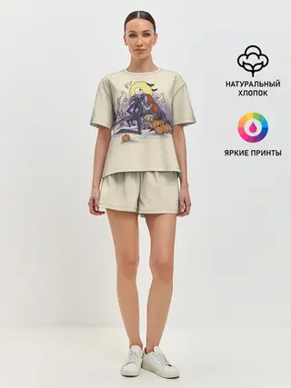Женская пижама с шортами / Персонажи Хэллоуина