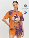 Женская пижама с шортами / КОРГИ НА ХЭЛЛОУИНЕ