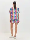 Женская пижама с шортами / Радужные Снежные Узоры