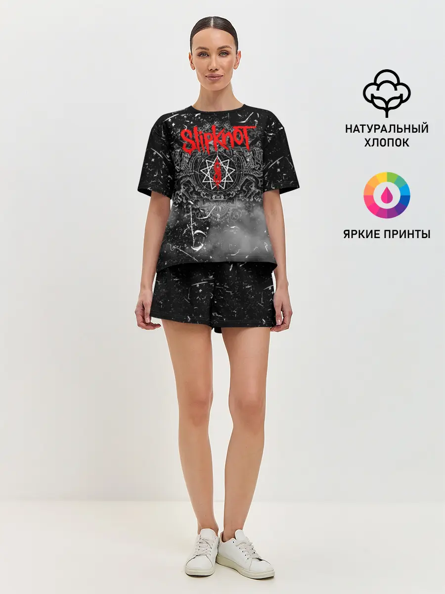 Женская пижама с шортами / Slipknot Grunge Rock | СЛИПКНОТ