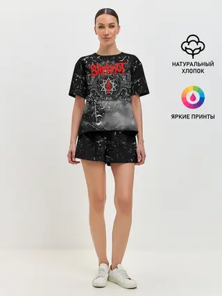 Женская пижама с шортами / Slipknot Grunge Rock | СЛИПКНОТ