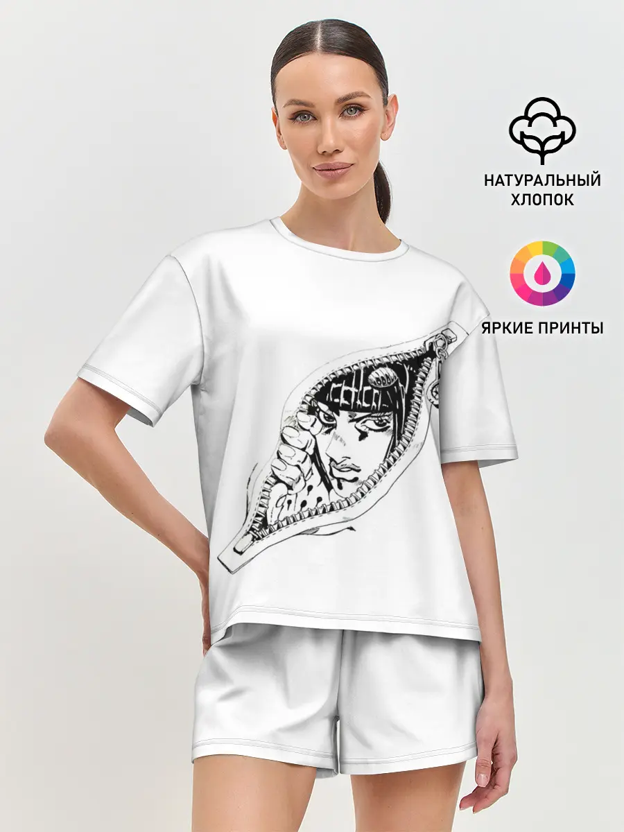 Женская пижама с шортами / Бруно Буччелати внутри из Джоджо