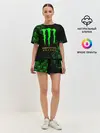 Женская пижама с шортами / MONSTER ENERGY NEON | МОНСТЕР НЕОН