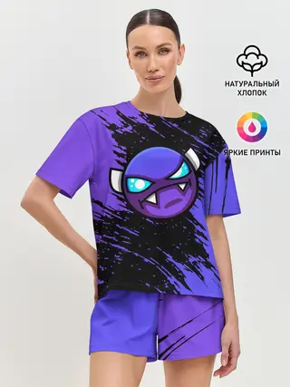 Женская пижама с шортами / Геометри Даш | Geometry Dash