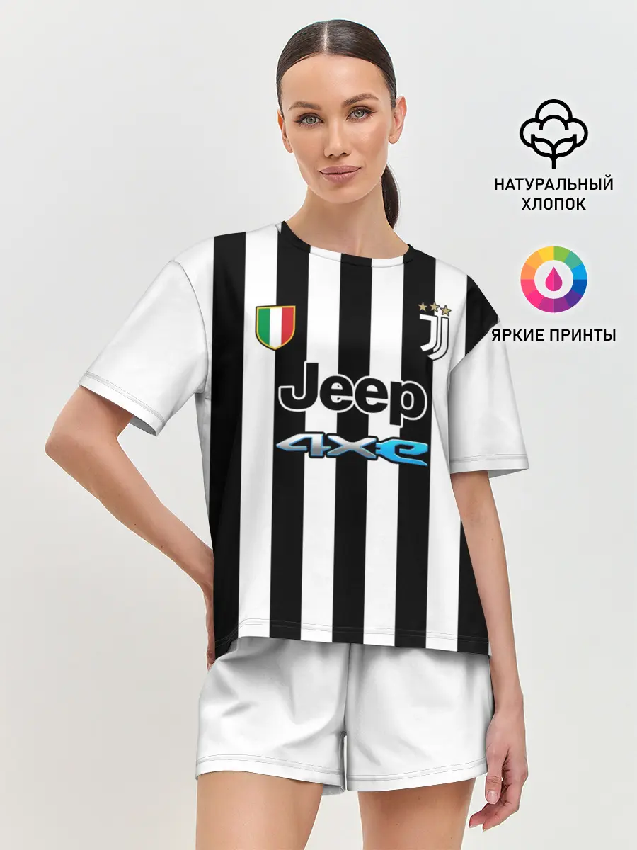 Женская пижама с шортами / Федерико Кьеза Ювентус форма 2021/2022