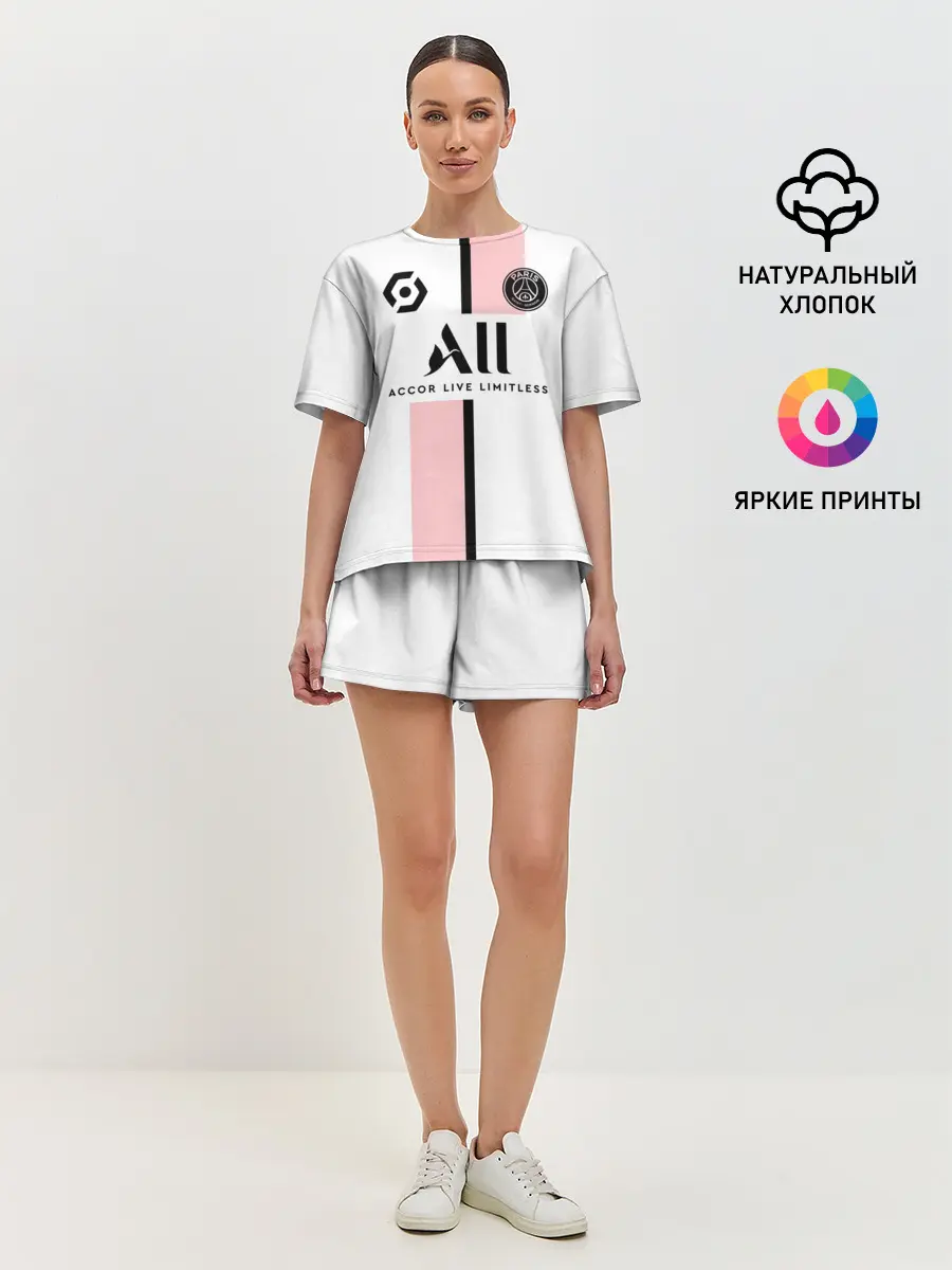 Женская пижама с шортами / Неймар ПСЖ гостевая форма 2021/2022