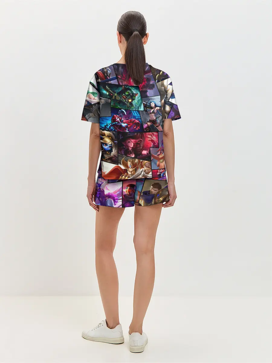 Женская пижама с шортами / Лига Легенд, чемпионы