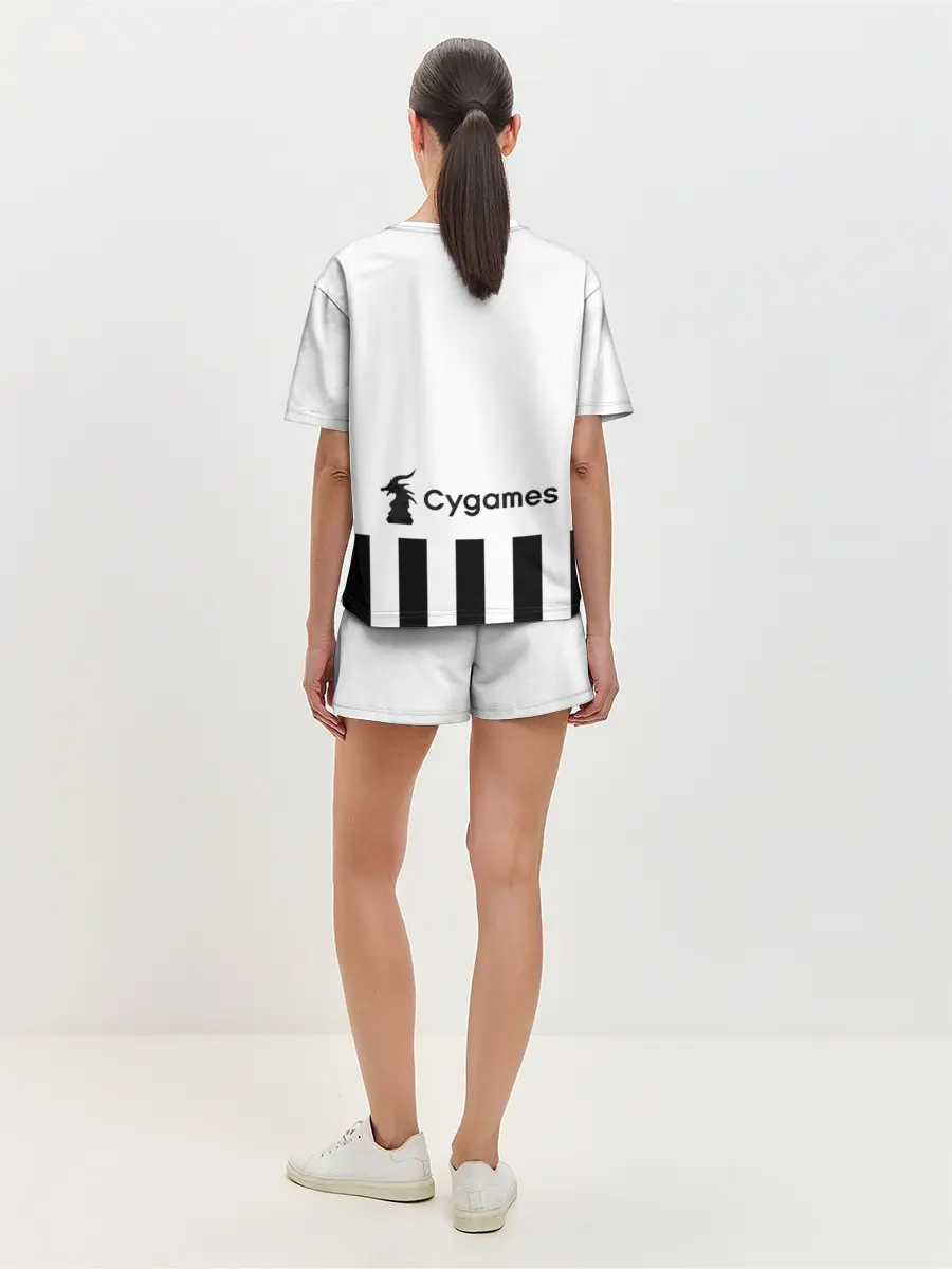 Женская пижама с шортами / Форма Ювентуса домашняя 2021/2022