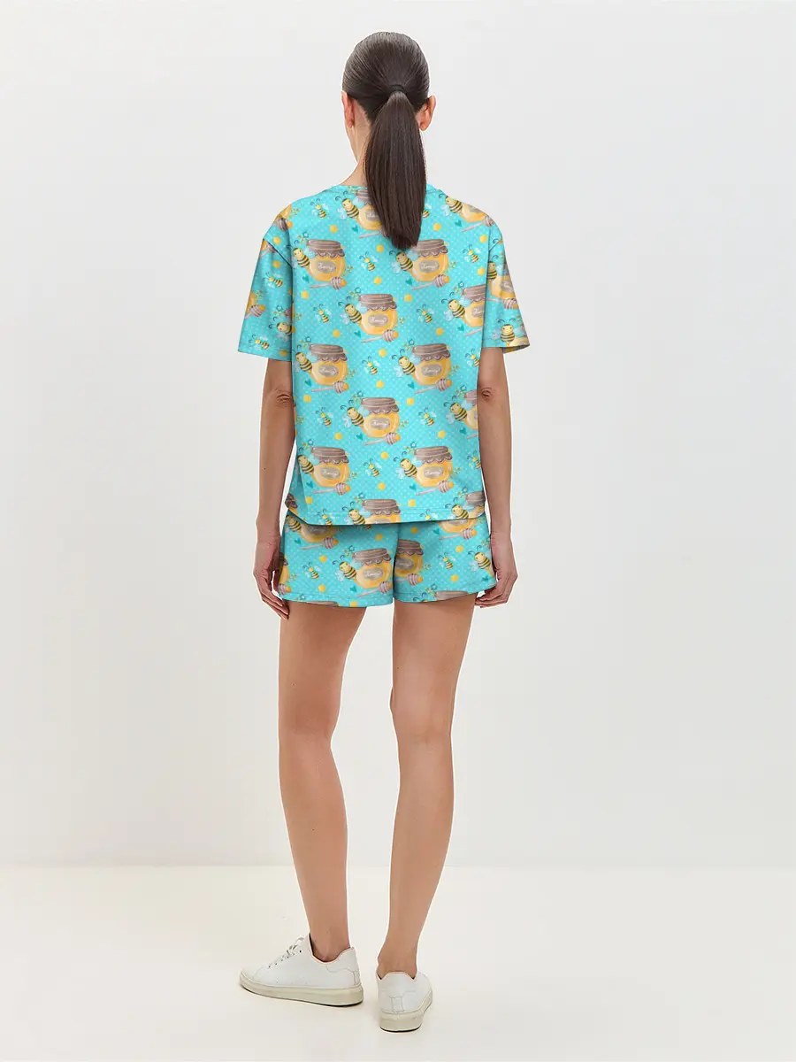 Женская пижама с шортами / Кто пчелок уважает