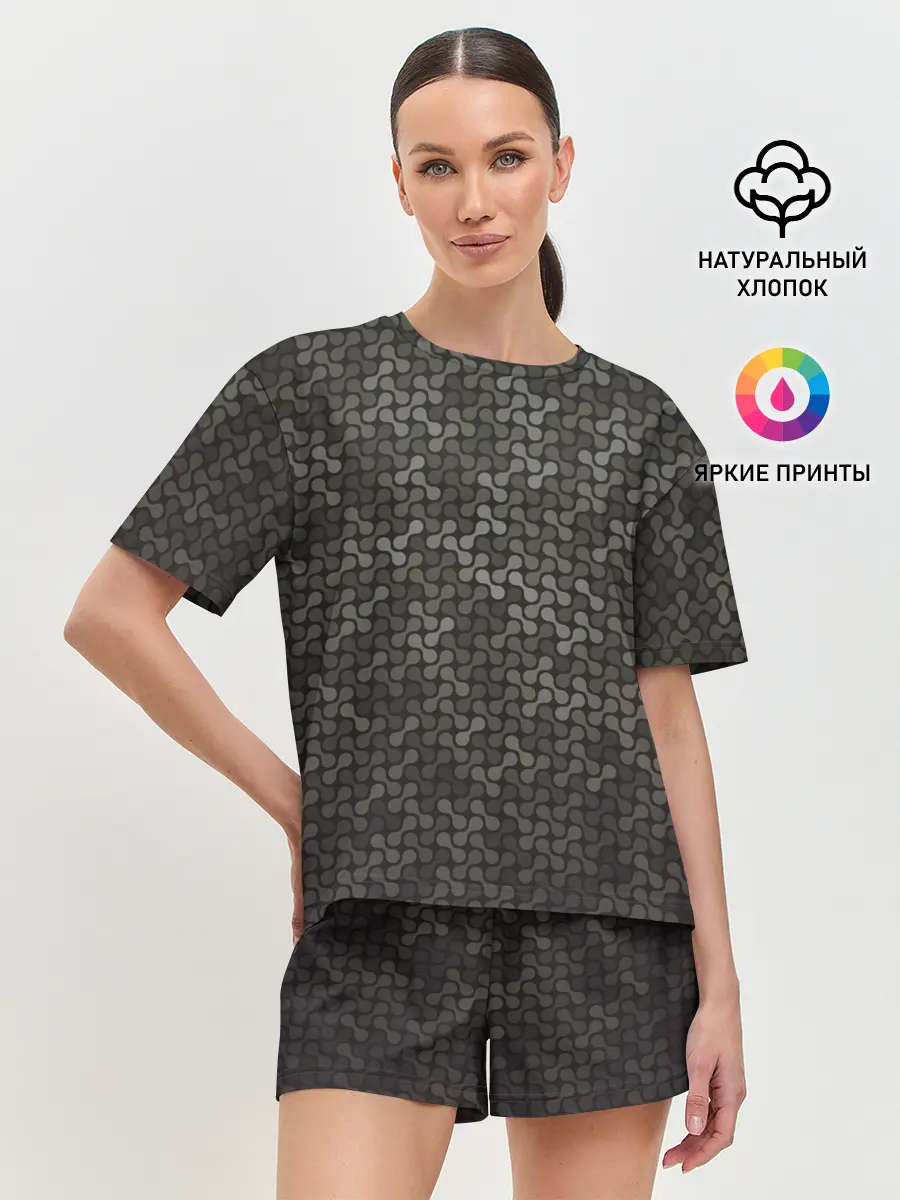 Женская пижама с шортами / Geometric textures