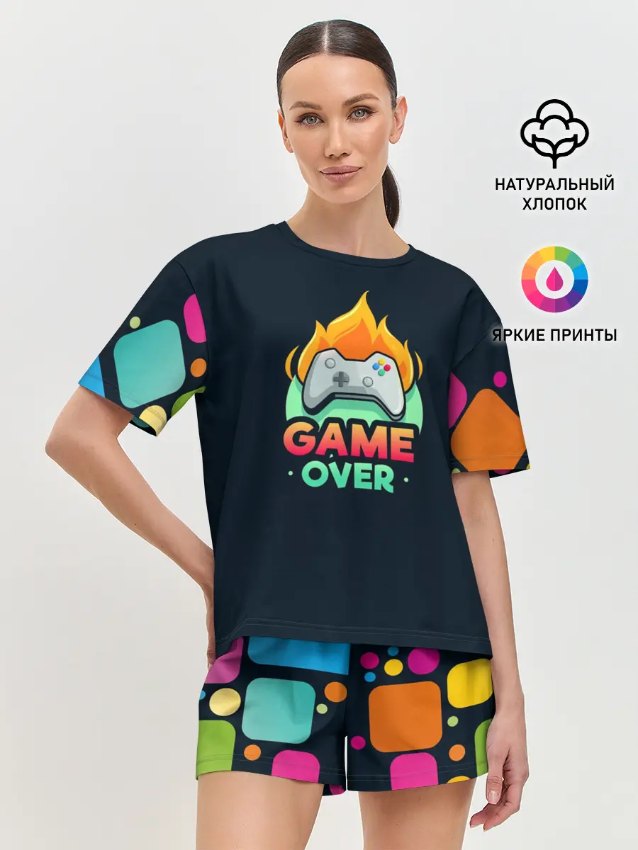 Женская пижама с шортами / GamePad Over