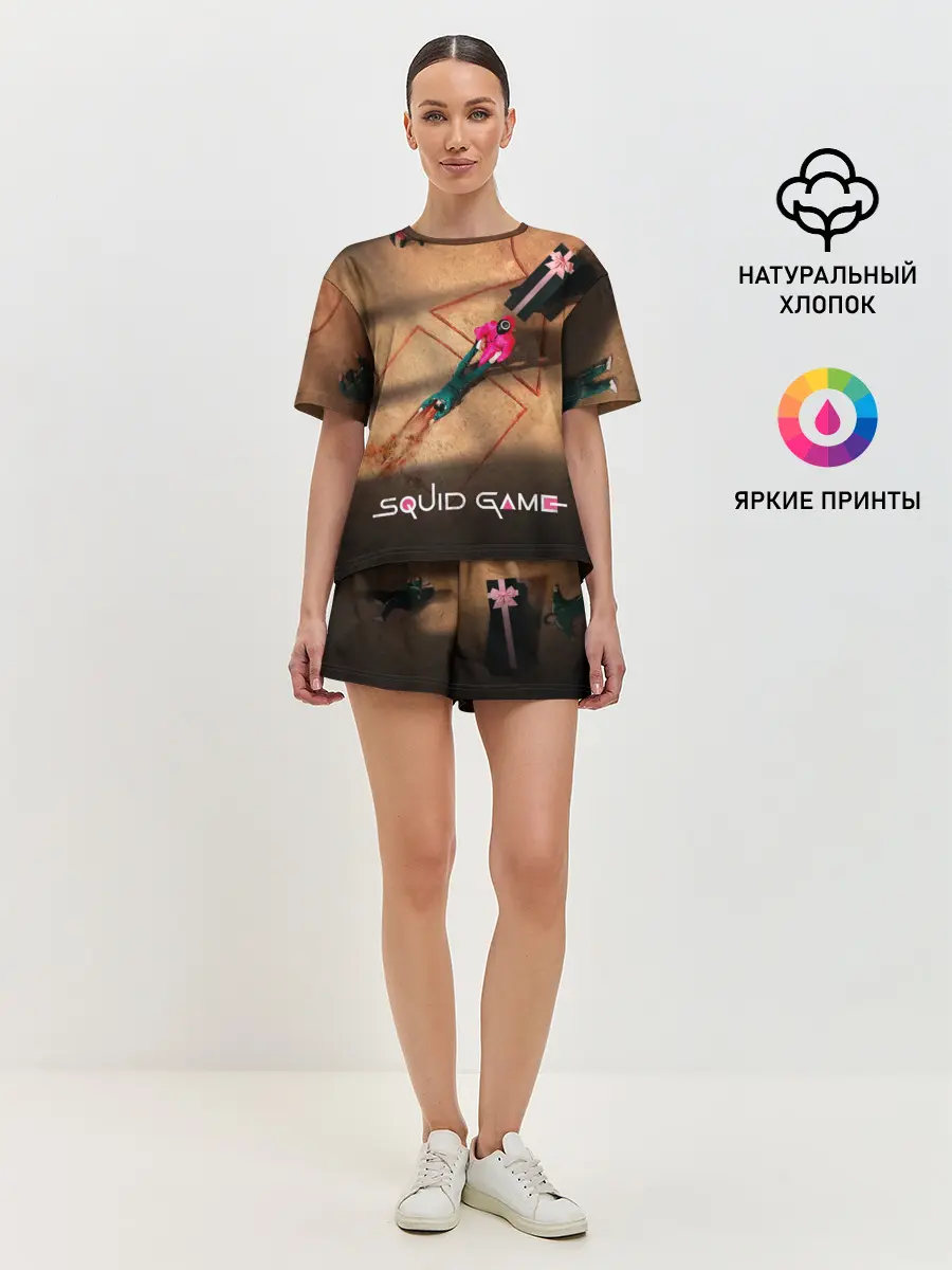 Женская пижама с шортами / Игра в Кальмара Обложка