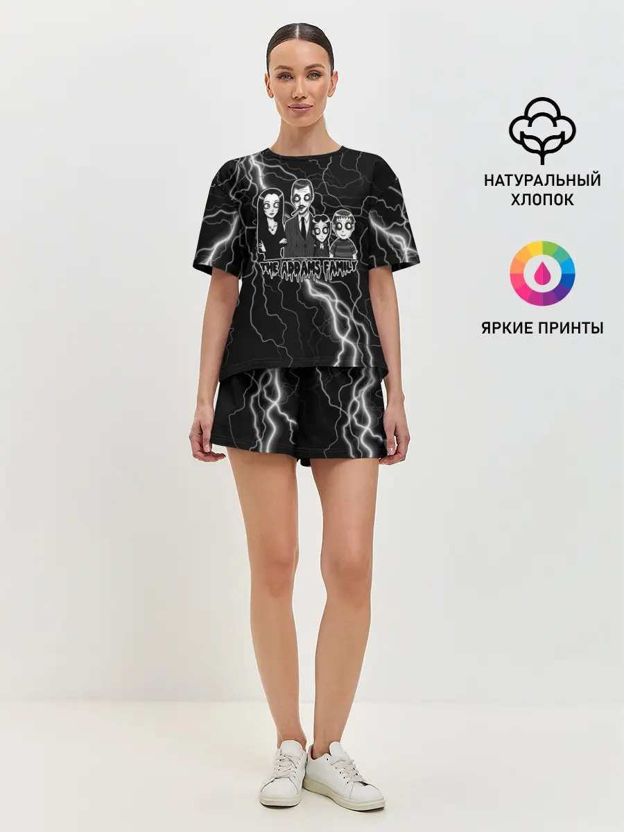 Женская пижама с шортами / Addams family | Семейка Аддамс