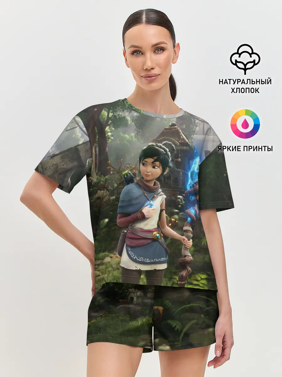 Женская пижама с шортами / Кена и Мост Духов