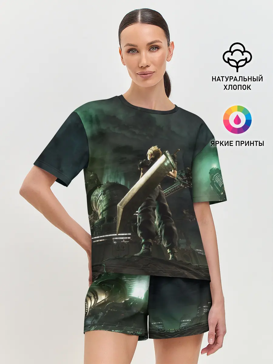 Женская пижама с шортами / Клауд Страйф FF7