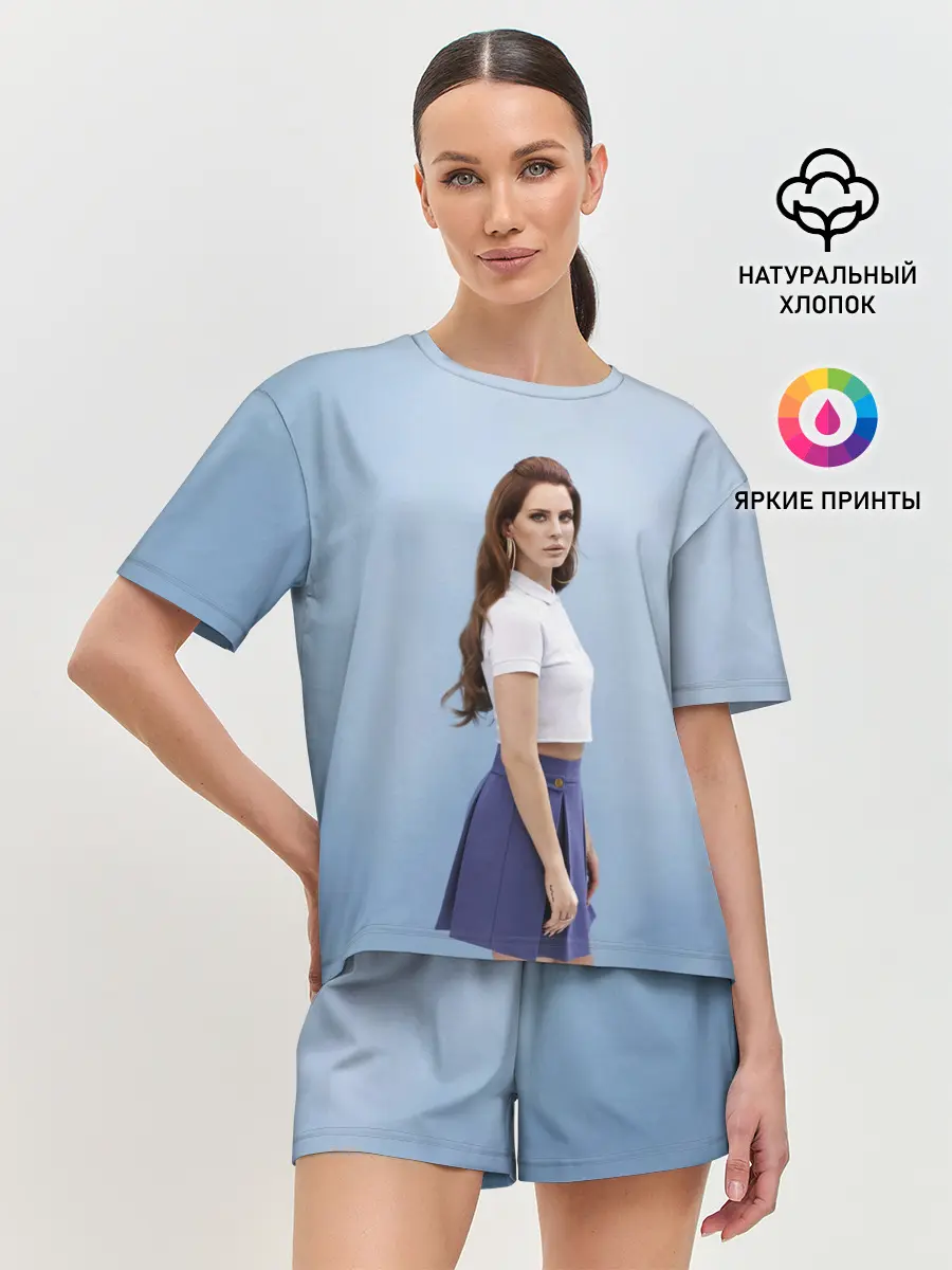 Женская пижама с шортами / Красивая Лана