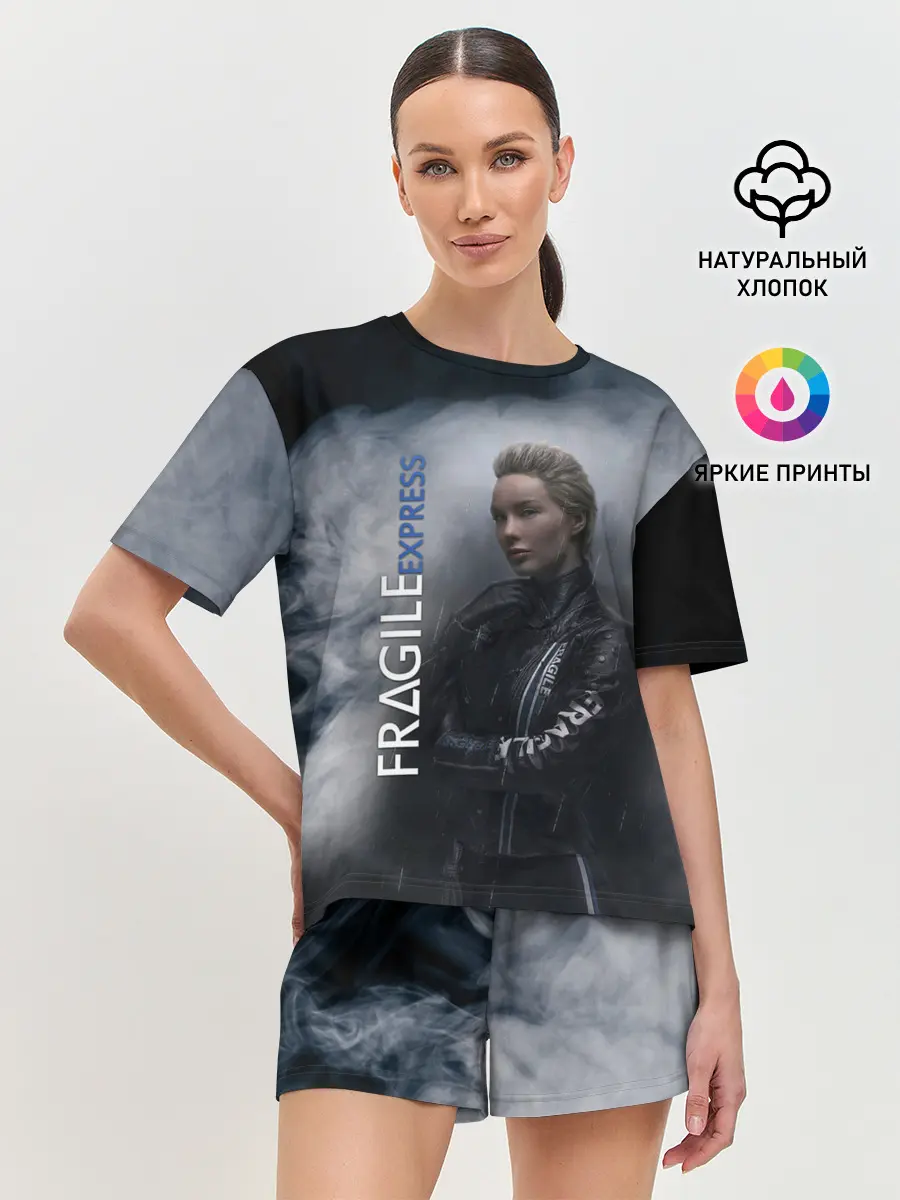 Женская пижама с шортами / DEATH STRANDING FRAGILE EXPRESS
