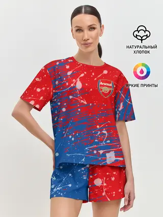 Женская пижама с шортами / Arsenal: Фирменные цвета.