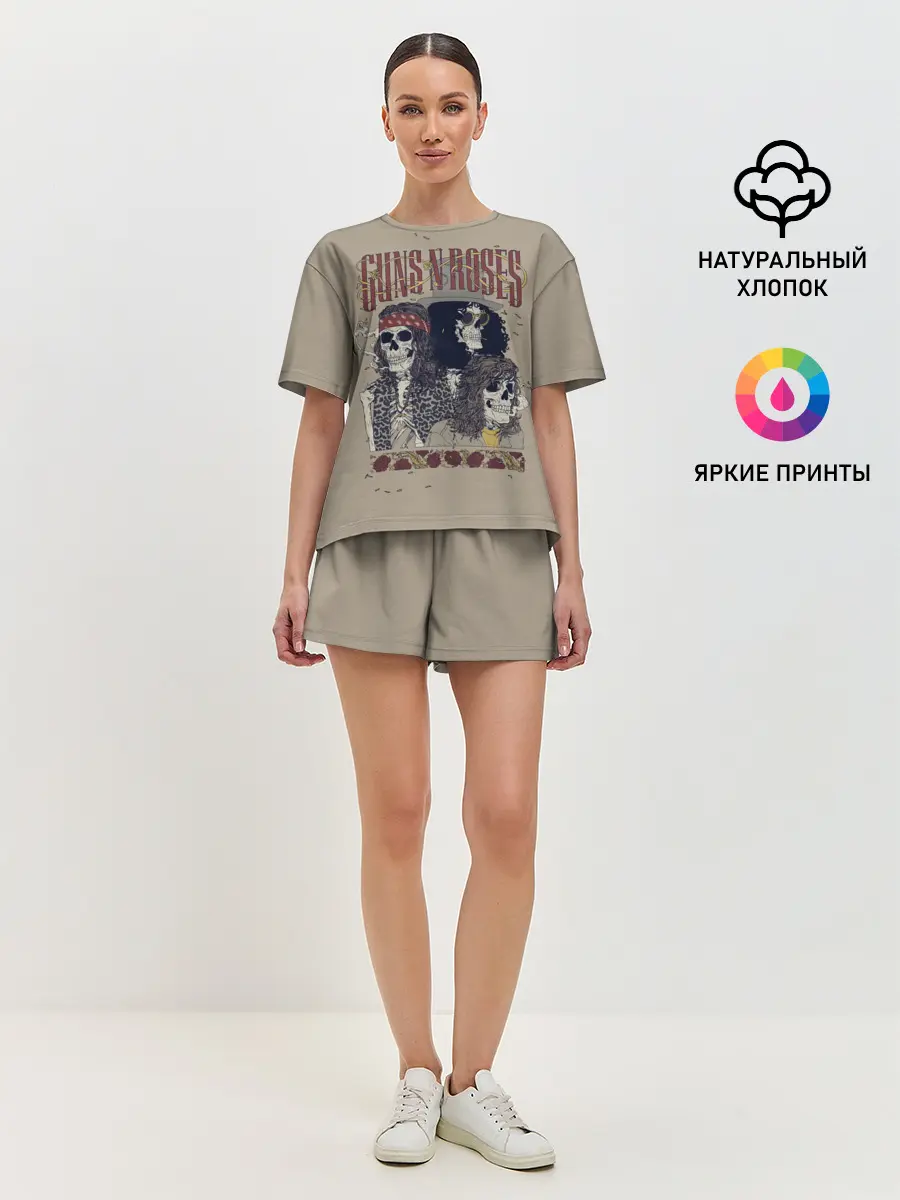 Женская пижама с шортами / GNR Skeletons