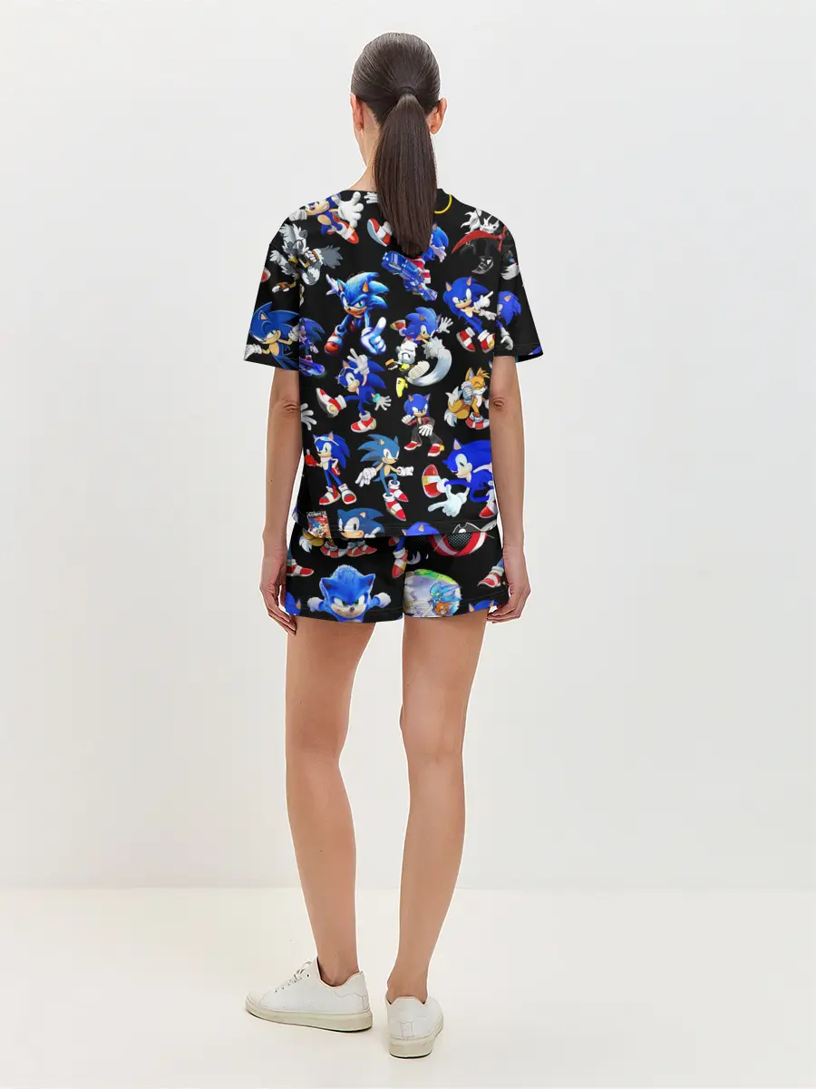 Женская пижама с шортами / SONIC PATTERN HERO | СОННИК